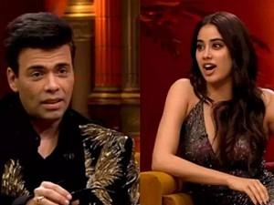 karan johar questions about ex to janhvi kapoor and she answer