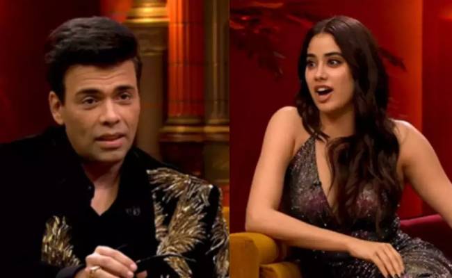 karan johar questions about ex to janhvi kapoor and she answer