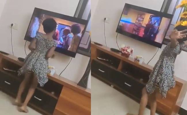 little girl viral dance for Nenjam Marappathillai Song SJSuryah