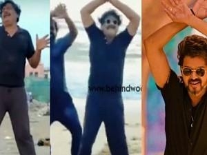 mansoor ali khan dances for arabic kuthu song from beast