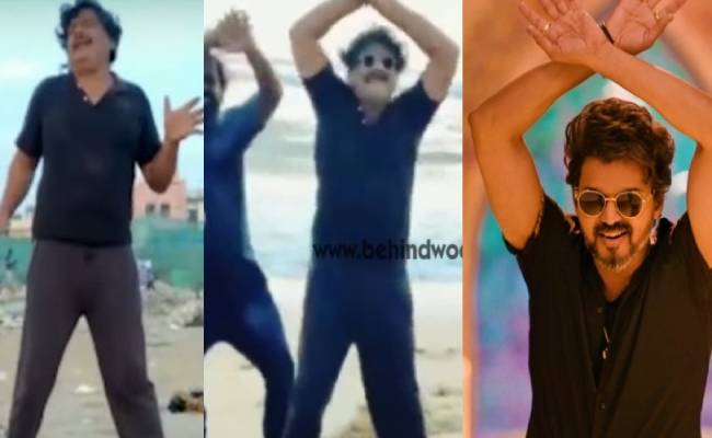 mansoor ali khan dances for arabic kuthu song from beast