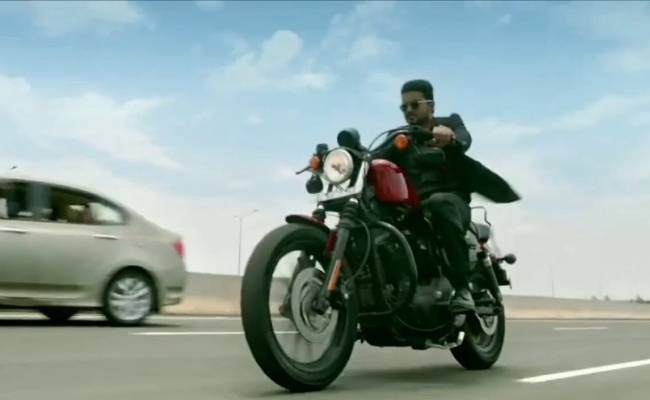 பிகில் படத்தில் விஜய்யின் பைக் ஸ்டன்ட் வீடியோ | master actor vijay's bike stunt making video in bigil goes viral