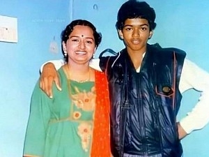 விஜய் அம்மாவுடன் எடுத்த போட்டோ | Master actor vijay's vintage click with his mother shoba