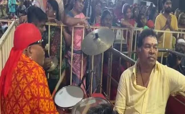 Mayilsamy last singing video in temple shivaratri