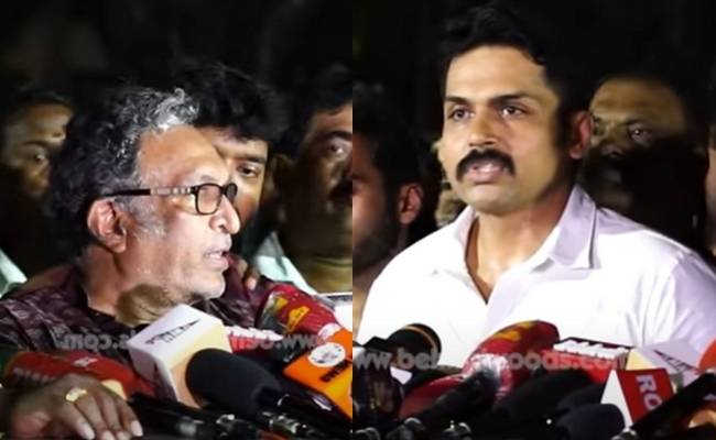 Naseer and karthi speech after actors union election victory