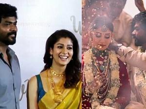 Nayanthara vignesh shivan post marriage press meet video
