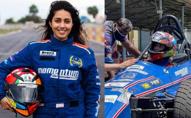 nivetha pethuraj drives race cars sharing experience video