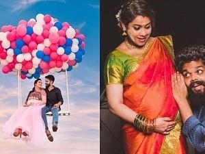 Pandavar Illam Serial Actress Anu maternity photoshoot