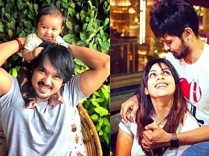 popular actor shows his babys face குழந்தையின் முகத்தை காட்டிய நடிகர்