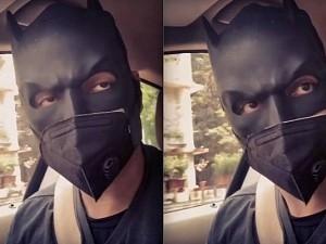 Popular actor wears Batman mask and helps poor people | பிரபல நடிகர் பேட்மேன் மாஸ்க் அணிந்து ஏழை மக்களுக்கு உதவி
