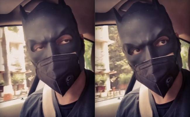 Popular actor wears Batman mask and helps poor people | பிரபல நடிகர் பேட்மேன் மாஸ்க் அணிந்து ஏழை மக்களுக்கு உதவி