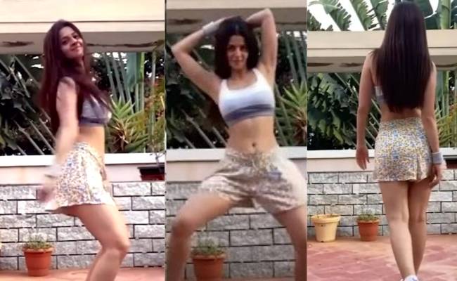 சிம்பு பட நடிகையின் வெறித்தனமான நடன வீடியோ வைரல் popular simbu actress new dance video goes viral