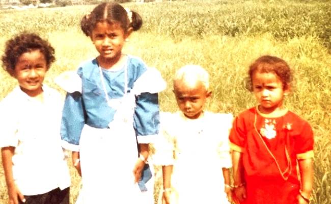 Popular VJ Manimegalai shares her childhood photo on instagram | பிரபல டிவி தொகுப்பாளர் தனது சிறுவயது ஃபோட்டோவை பகிர்ந்துள்ளார்.