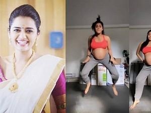 PREGNANT Actress Ishwarya Prabhakar Dancing with Baby Bump