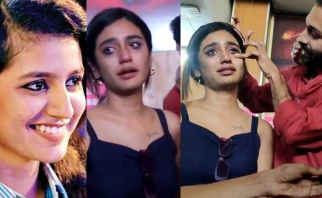 Priya Varrier Cries in 4 Years Screening Priya Prakash Varrier