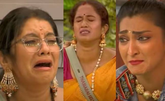 priyanka cries when her mother enters biggboss house
