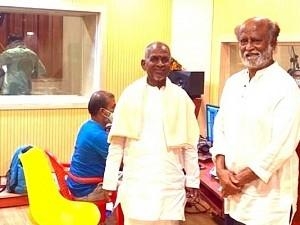 Rajinikanth makes visit to Ilayaraja studio ஸ்டூடியோவிற்கு ரஜினிகாந்த் நேரடி விசிட்