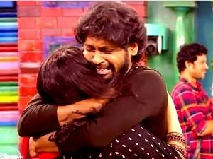 rio family enters biggboss4tamil freeze task பிக்பாஸ் வீட்டுக்குள் ரியோவின் குடும்பம்