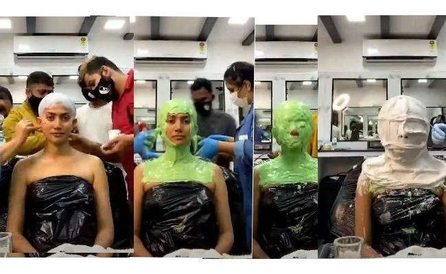 சாய்பல்லவியின் BTS மேக்கப் வீடியோ! பாக்குற நமக்கே கஸ்டமா இருக்கே!