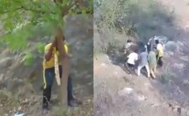 டிரோனை பார்த்த சிதறிய இளைஞர்களின் வீடியோ | salem police releases a new video of youngsters running after drone