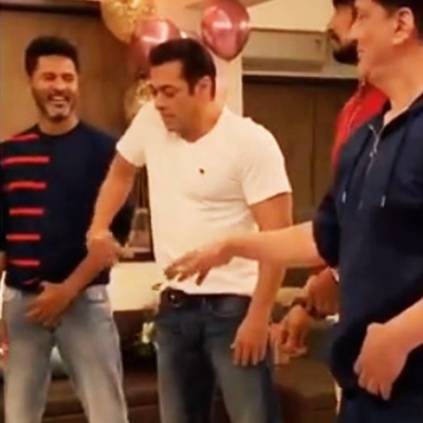 Salman Khan taking dance lessons from Prabhudeva for Urvashi Urvashi song, video goes viral