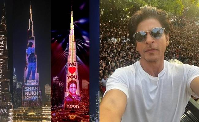Shah Rukh Khan Birthday Wish Video on Burj Khalifa