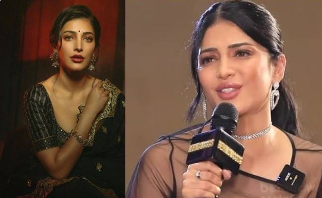 Shruthi Hassan reaction on women limitations in fans meet
