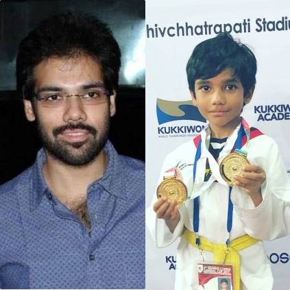 Sibi Sathyaraj shares his son's Achievements in National Competition