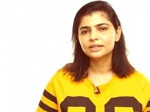 தனக்கு பிடித்த தமிழ் ஹீரோ பற்றி சின்மயி பதில் | Singer Chinmayi shares her favourite Tamil hero