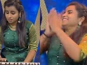 Sivaangi Keyboard playing with karthik devaraj help video