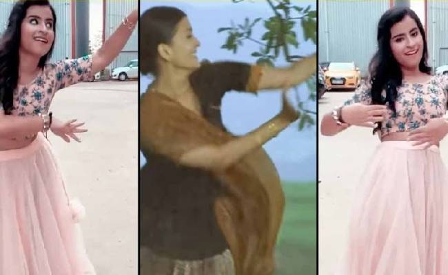 Sivaangis Aishwarya Rai dance step shooting spot viral video