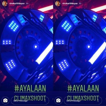 Sivakarthikeyan, AR Rahman Ayalaan climax shooting going on Instagram Startus