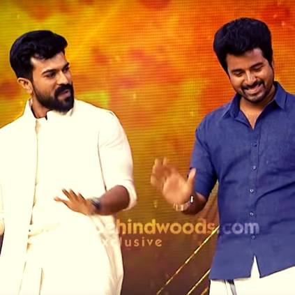 Sivakarthikeyan, Ram Charan dances together on Behindwoods Gold Medals 2019