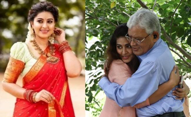 Sneha celebrated her father birthday with children
