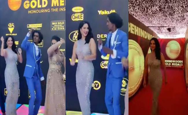 Sunny leone dance in Behinwoods gold medals awards 2022
