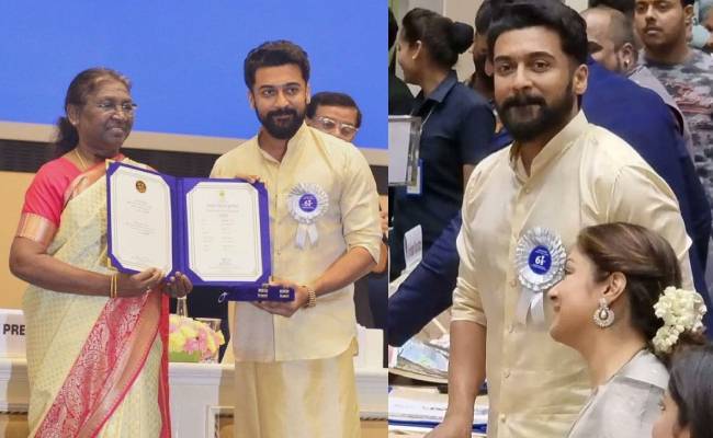 Suriya share photo with family after receive national awards