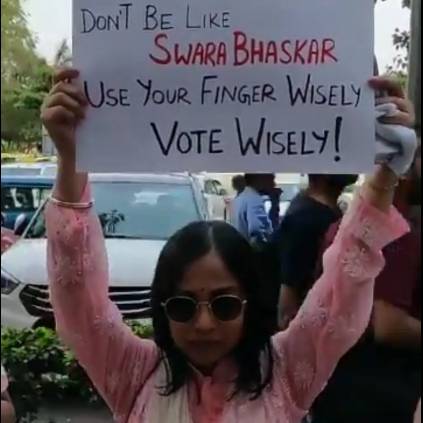 Swara Baskar's Masturbation reference from Veere Di Wedding for creating Voting Awareness in Mumbai