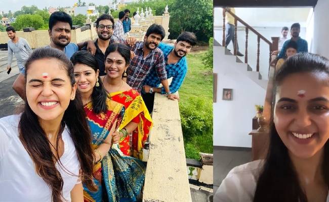 tamil tv serial ends actor emotional pic and post