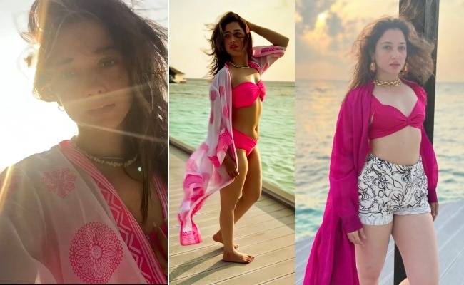 tammannah bhatia Maldives bikini mash up video goes viral