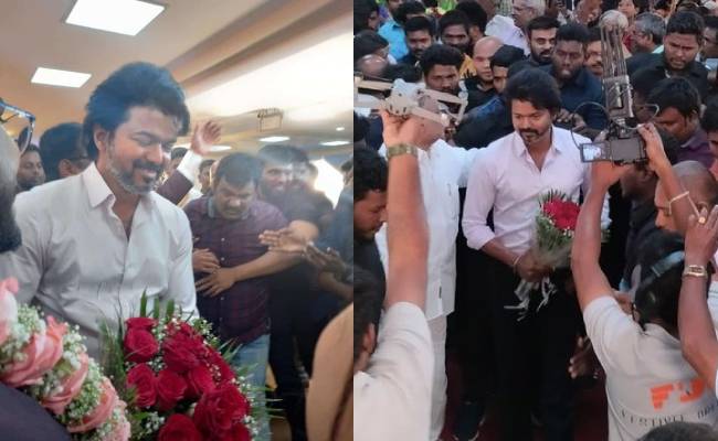 thalapathy vijay attend marriage function video gone viral