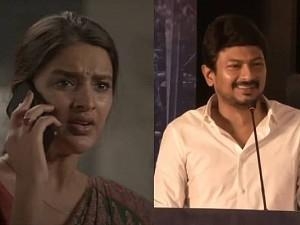 Udhayanidhi stalin about Nidhhi Agerwal in kalaga thalaivan movie