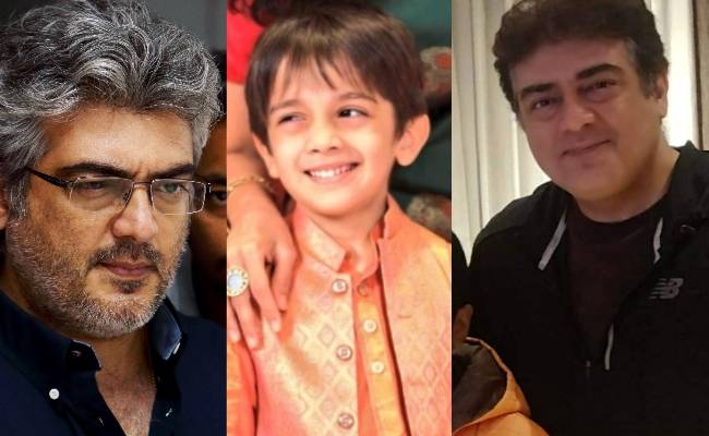 அஜித்தின் மகன் போட்டோ வைரல் | valimai actor ajith kumar son aadvik ...