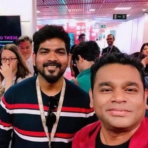 vignesh shivns fan boy moment with ar rahman