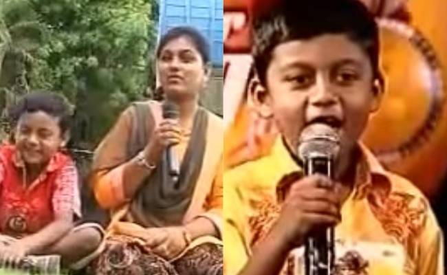 Vijay tv super singer ajeeth first camera appearenceதமிழகத்தின் செல்ல குரல் ஆஜித்