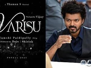 vijay varisu audio rights acquired by t series official