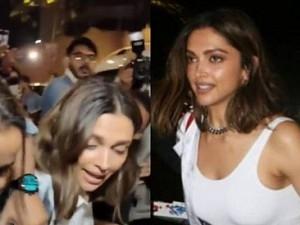 woman pulls purse Deepika Padukone Mumbai video தீபிகா படுகோனே
