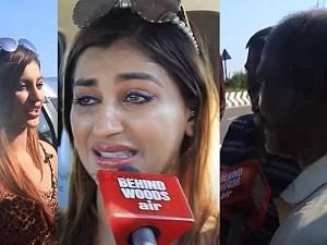 Yashika Aannand visit her accident spot exclusive video