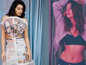Young actress stuns Internet with her Newspaper outfit ft Payal Rajput | பிரபல நடிகை பேப்பர் டிரெஸ் அணிந்த ஃபோட்டோ வைரல்