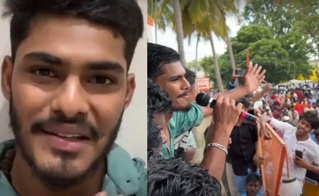 Youtuber TTF Vasan his lost costly helmet in fans meet video
